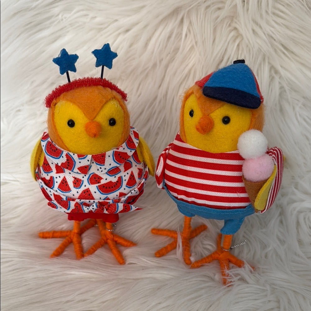 Target Featherly Friends Summer 2023 Scoop and Mellie Set of 2 New No Price Tags